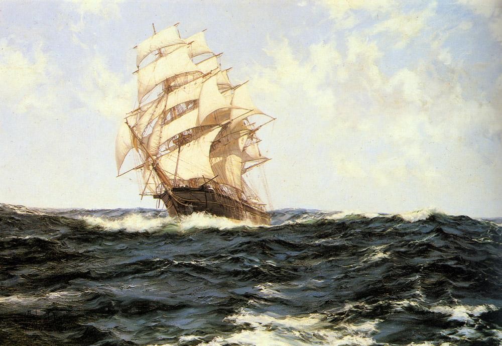 Montague Dawson Pacific Rollers